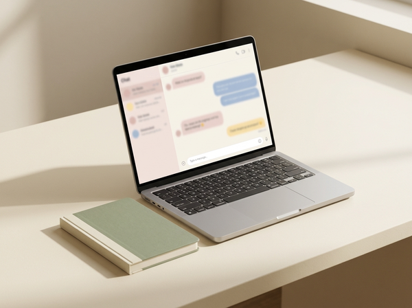 Claude Projects setup guide beside laptop