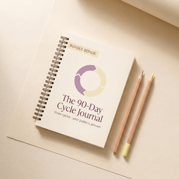 Cycle Syncing Kit bonus card - The 90-Day Journal