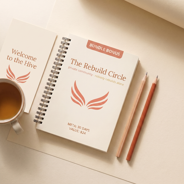 Divorce Recovery Roadmap bonus card - The Rebuild Circle community