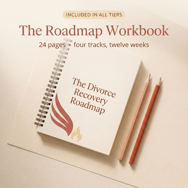 Divorce Recovery Roadmap value card - The Roadmap Workbook