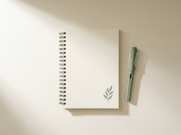 Partner training guide workbook with sage leaf
