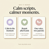 Gentle Parenting Scripts - benefits: calm in the moment, repair afterwards, one voice two parents