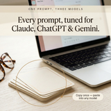 AI Teacher Prompt Pack - every prompt tuned for Claude, ChatGPT and Gemini