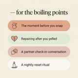 Mom Rage Reset - use cases: before you snap, repair, partner check-in, nightly reset