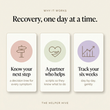 Postpartum Recovery Roadmap - benefits: next step, partner help, six-week tracking