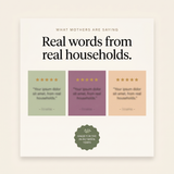 Perimenopause Toolkit - reviews placeholder cards and made-for-the-in-between-years badge