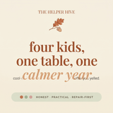 Homeschool Planner - promise: four kids, one table, one calmer year