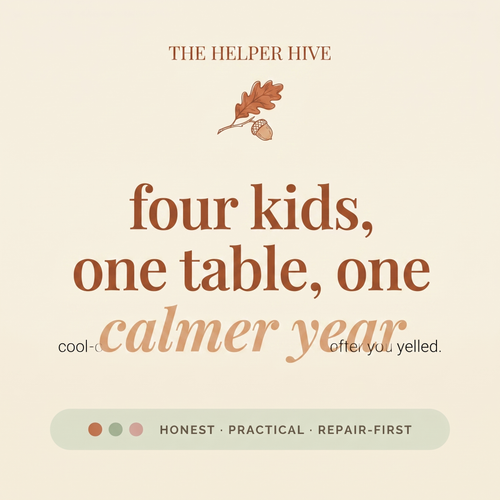 Homeschool Planner - promise: four kids, one table, one calmer year