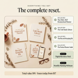 Homeschool Planner - everything you get: the complete kit value stack