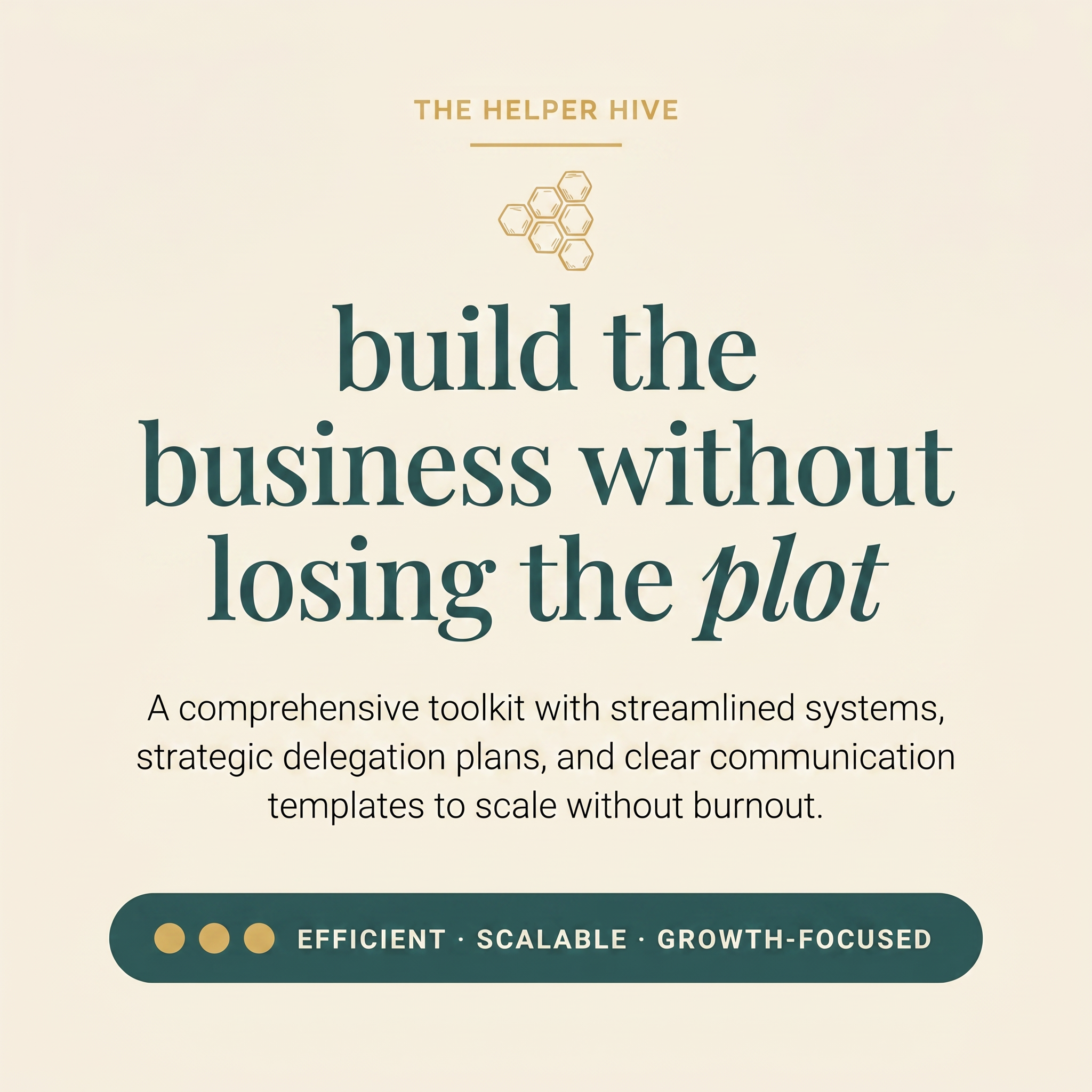 Solopreneur Playbook - promise: build the business without losing the plot