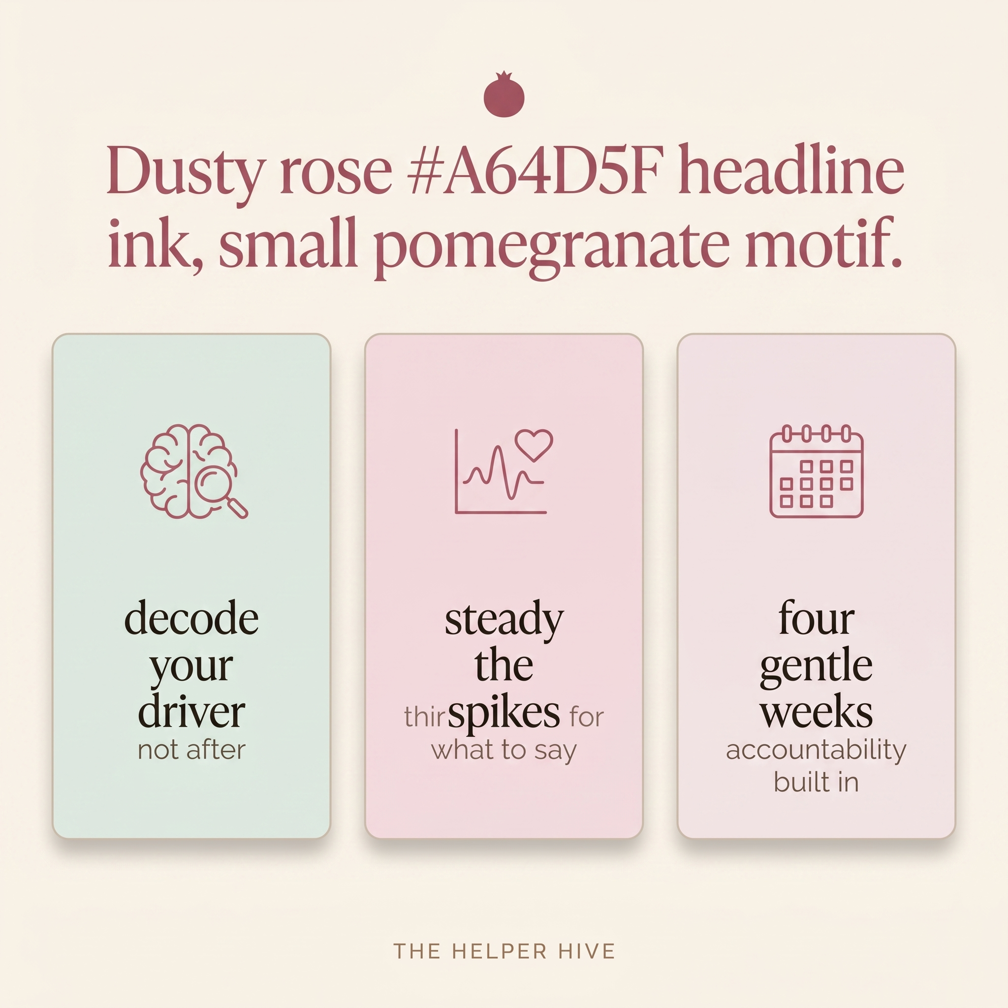 PCOS Reset - benefits: decode your driver, steady the spikes, four gentle weeks