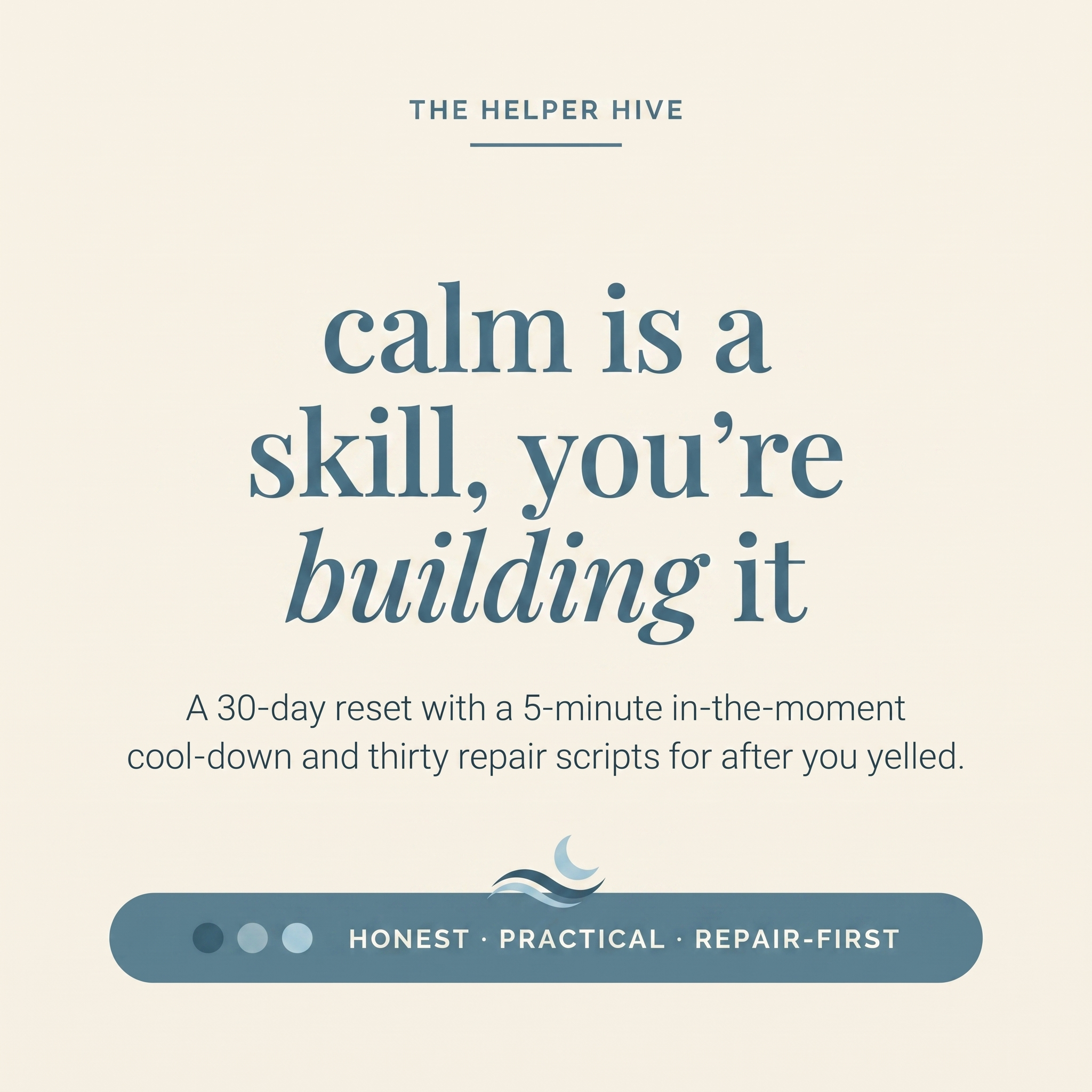 Birth Plan Bundle - promise: calm is a skill, you're building it