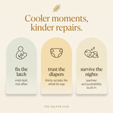 Lactation Bundle - benefits: fix the latch, trust the diapers, survive the nights
