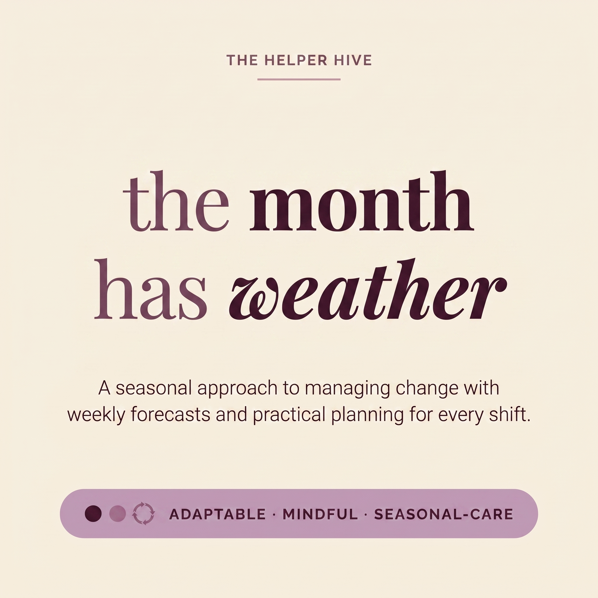Cycle Syncing Kit - promise: the month has weather