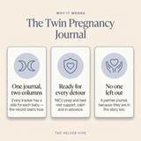 Twin Pregnancy Journal - benefits: two columns, every detour, no one left out