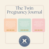 Twin Pregnancy Journal - reviews placeholder and made-with-twin-parents badge