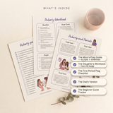 Period and Puberty Kit - what's inside: six resources listed