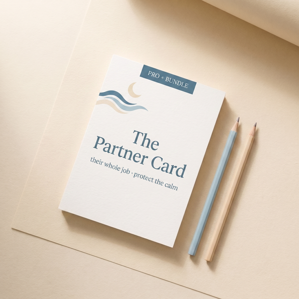 Birth Plan Bundle value card - The Partner Card