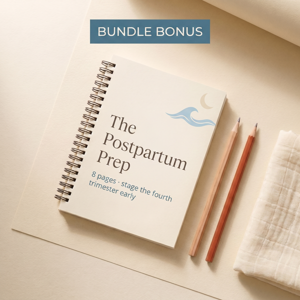 Birth Plan Bundle bonus card - The Postpartum Prep