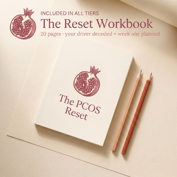 PCOS Reset value card - The Reset Workbook
