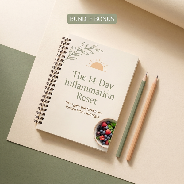 Perimenopause Toolkit bonus card - The 14-Day Inflammation Reset