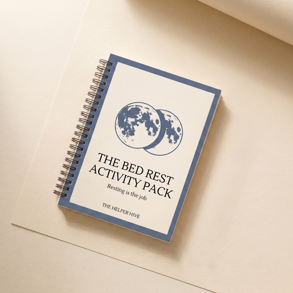 Twin Pregnancy Journal value card - The Bed Rest Activity Pack